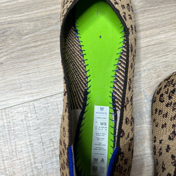 Rothy's The Flat CHEETAH SIZE 9 - Picture 11 of 11